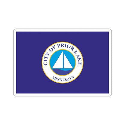 Flag of Prior Lake Minnesota USA STICKER Vinyl Die-Cut Decal-6 Inch-The Sticker Space