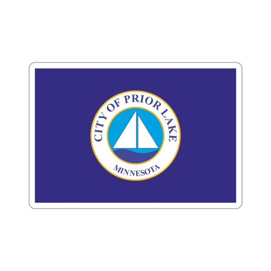 Flag of Prior Lake Minnesota USA STICKER Vinyl Die-Cut Decal-6 Inch-The Sticker Space