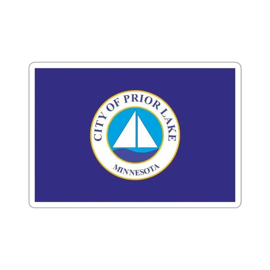 Flag of Prior Lake Minnesota USA STICKER Vinyl Die-Cut Decal 6 Inch - The Sticker Space