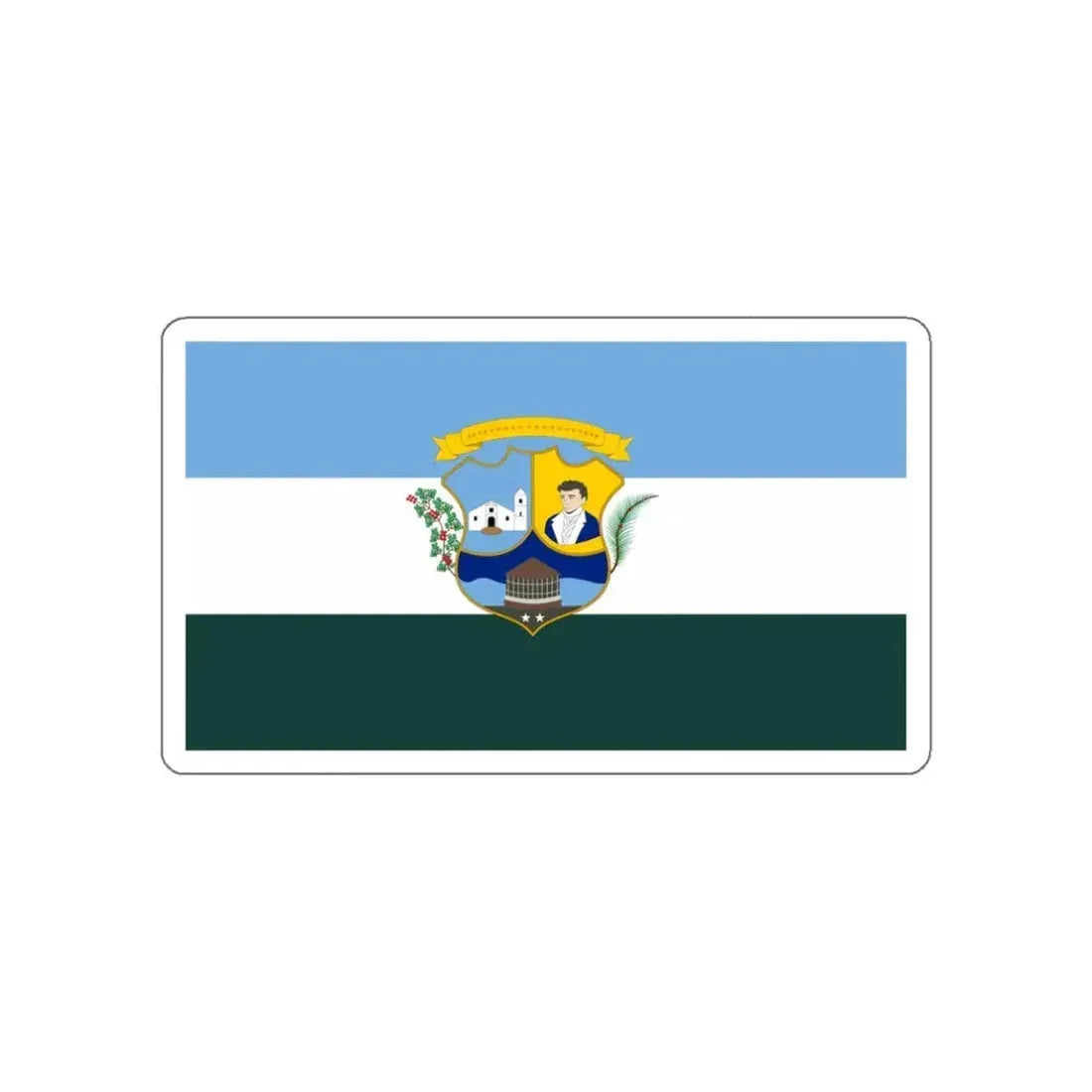 Flag of Píritu Venezuela STICKER Vinyl Die-Cut Decal 3 Inch - The Sticker Space