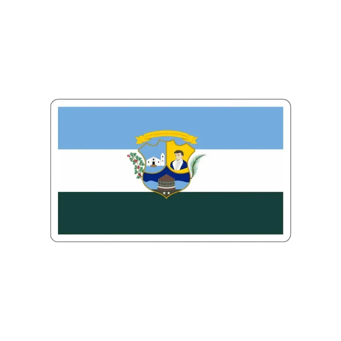 Flag of Píritu Venezuela STICKER Vinyl Die-Cut Decal 6 Inch - The Sticker Space