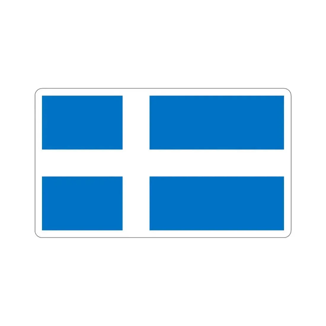 Flag of Pärnu Estonia STICKER Vinyl Die-Cut Decal 2 Inch - The Sticker Space