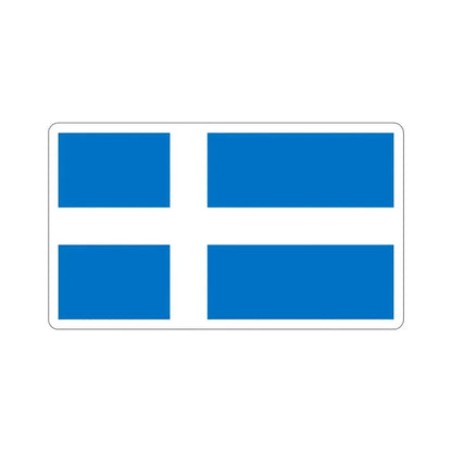 Flag of Pärnu Estonia STICKER Vinyl Die-Cut Decal 4 Inch - The Sticker Space