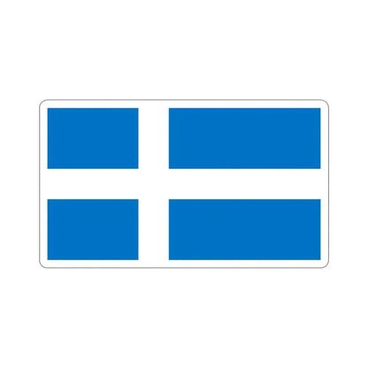 Flag of Pärnu Estonia STICKER Vinyl Die-Cut Decal 5 Inch - The Sticker Space