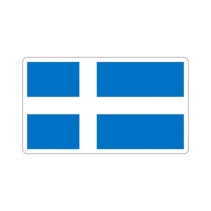 Flag of Pärnu Estonia STICKER Vinyl Die-Cut Decal 6 Inch - The Sticker Space