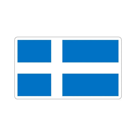Flag of Pärnu Estonia STICKER Vinyl Die-Cut Decal 6 Inch - The Sticker Space