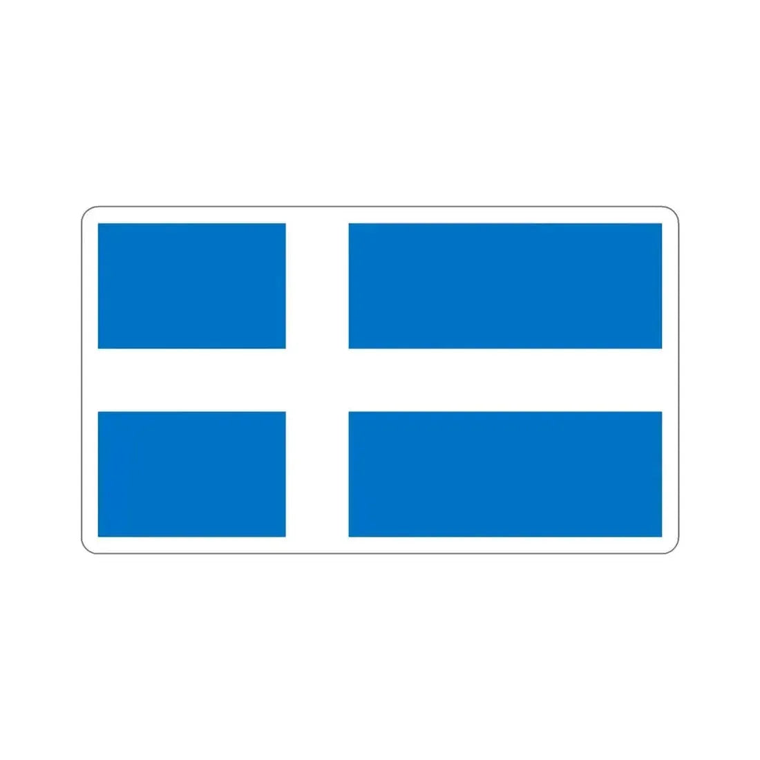 Flag of Pärnu Estonia STICKER Vinyl Die-Cut Decal - The Sticker Space
