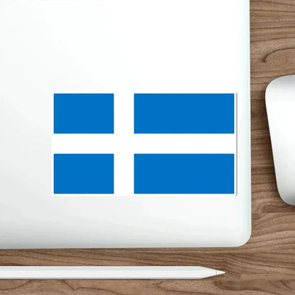 Flag of Pärnu Estonia STICKER Vinyl Die-Cut Decal - The Sticker Space