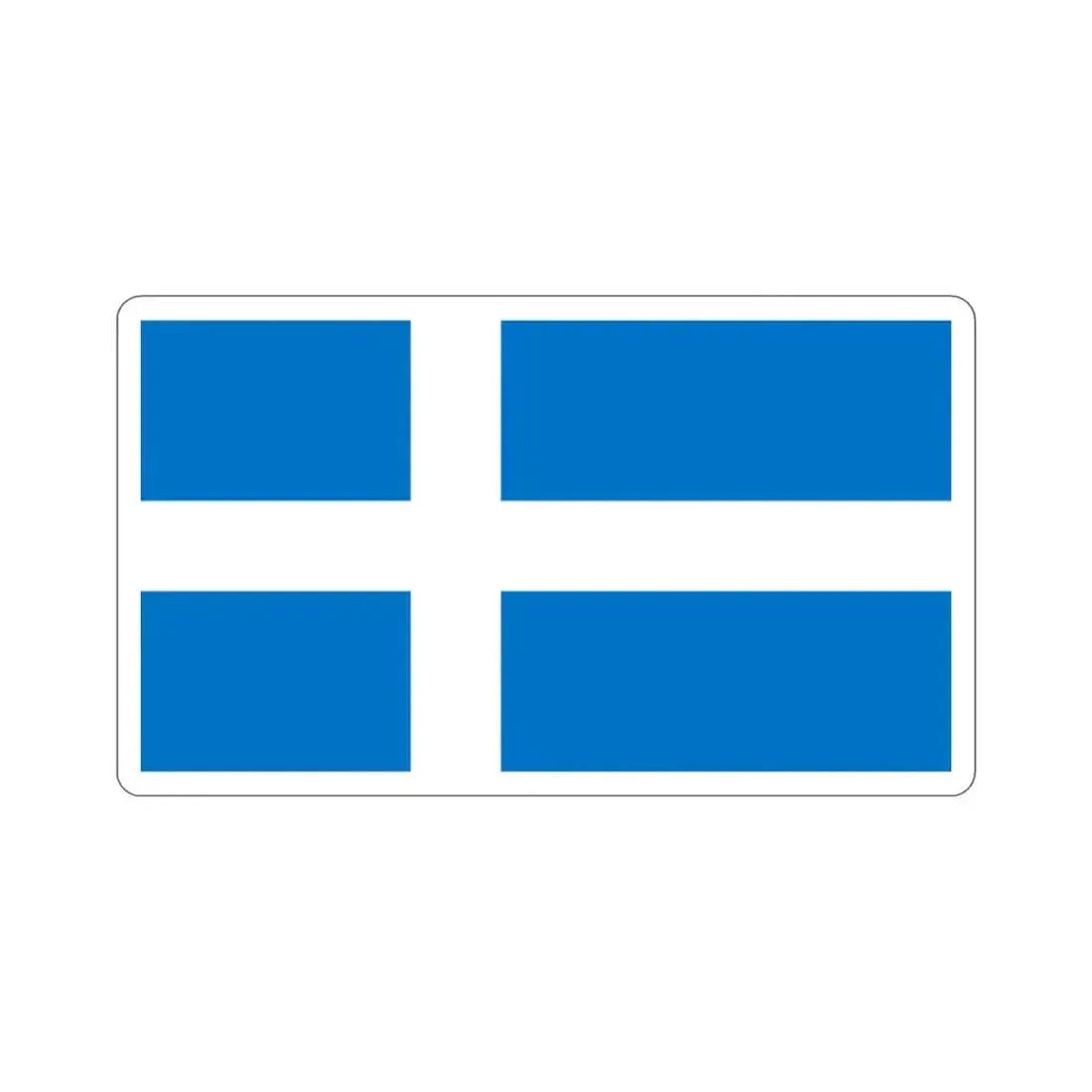 Flag of Pärnu Estonia STICKER Vinyl Die-Cut Decal - The Sticker Space