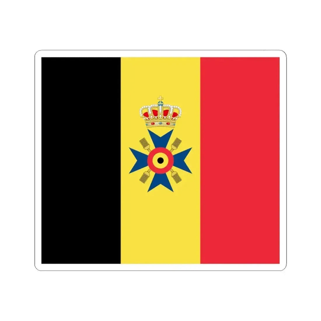 Flag of Pro Belgica (Belgium) STICKER Vinyl Kiss-Cut Decal 4 Inch White - The Sticker Space