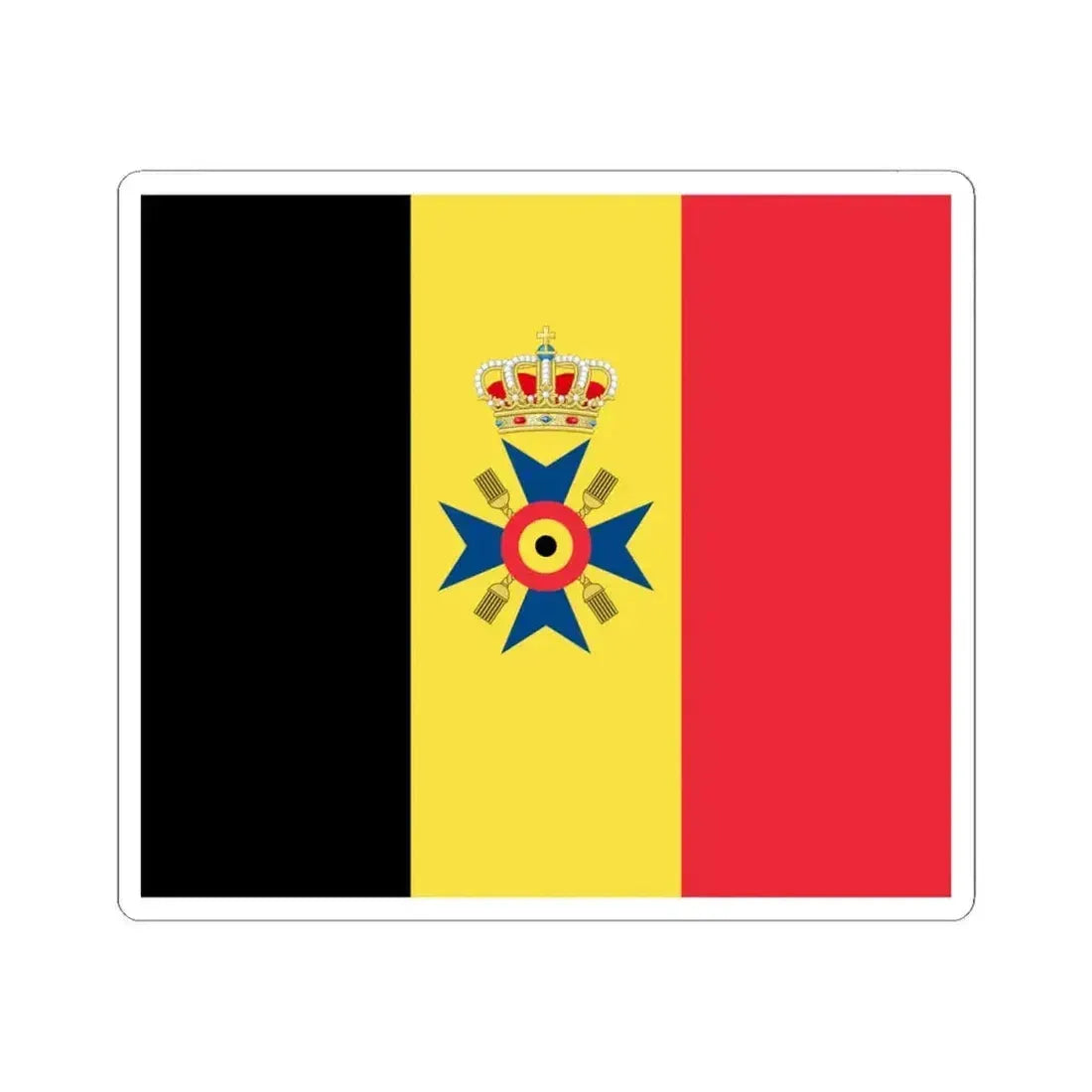 Flag of Pro Belgica (Belgium) STICKER Vinyl Kiss-Cut Decal 6 Inch White - The Sticker Space