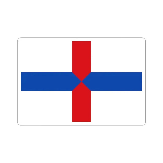 Flag of Profondeville (Belgium) STICKER Vinyl Kiss-Cut Decal 2 Inch White - The Sticker Space