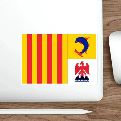 Flag of Provence Alpes Côte d'Azur France STICKER Vinyl Die-Cut Decal - The Sticker Space