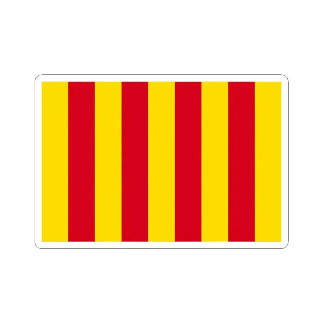 Flag of Provence (Belgium) STICKER Vinyl Kiss-Cut Decal 3 Inch White - The Sticker Space