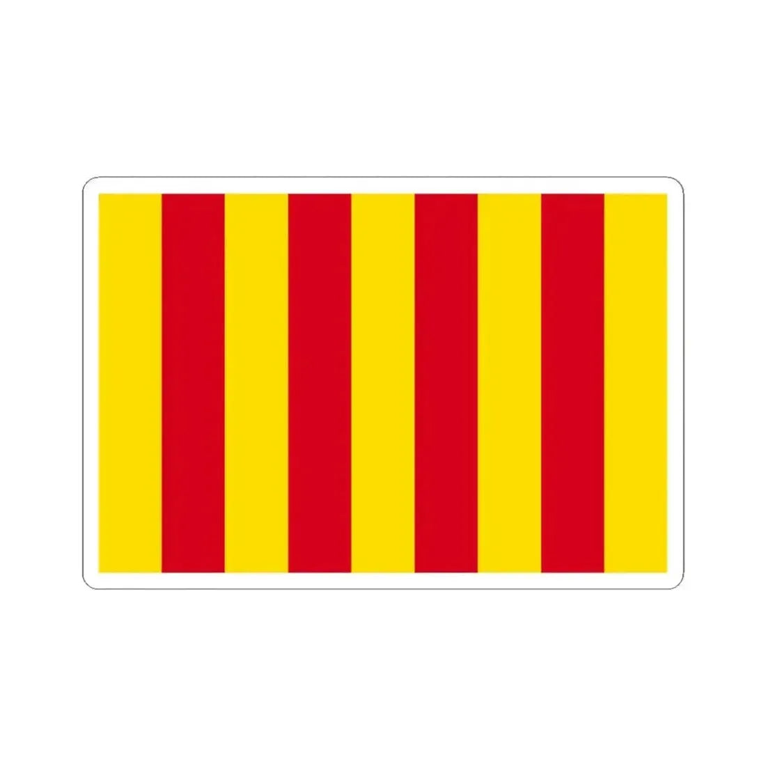 Flag of Provence (Belgium) STICKER Vinyl Kiss-Cut Decal 4 Inch White - The Sticker Space