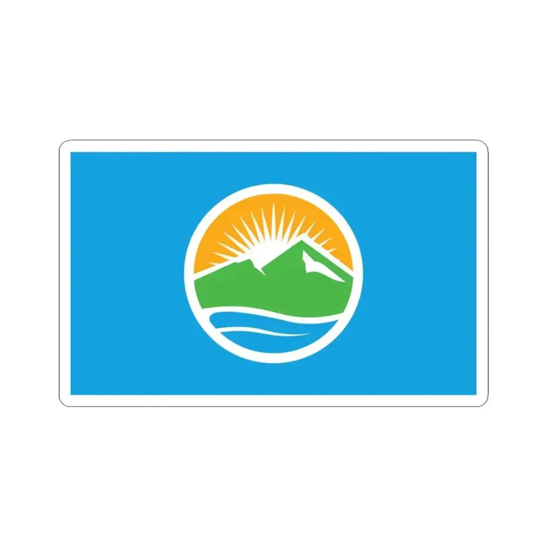 Flag of Provo Utah 2015 (United States) STICKER Vinyl Kiss-Cut Decal 3 Inch White - The Sticker Space