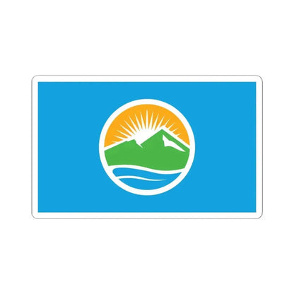 Flag of Provo Utah 2015 (United States) STICKER Vinyl Kiss-Cut Decal 4 Inch White - The Sticker Space