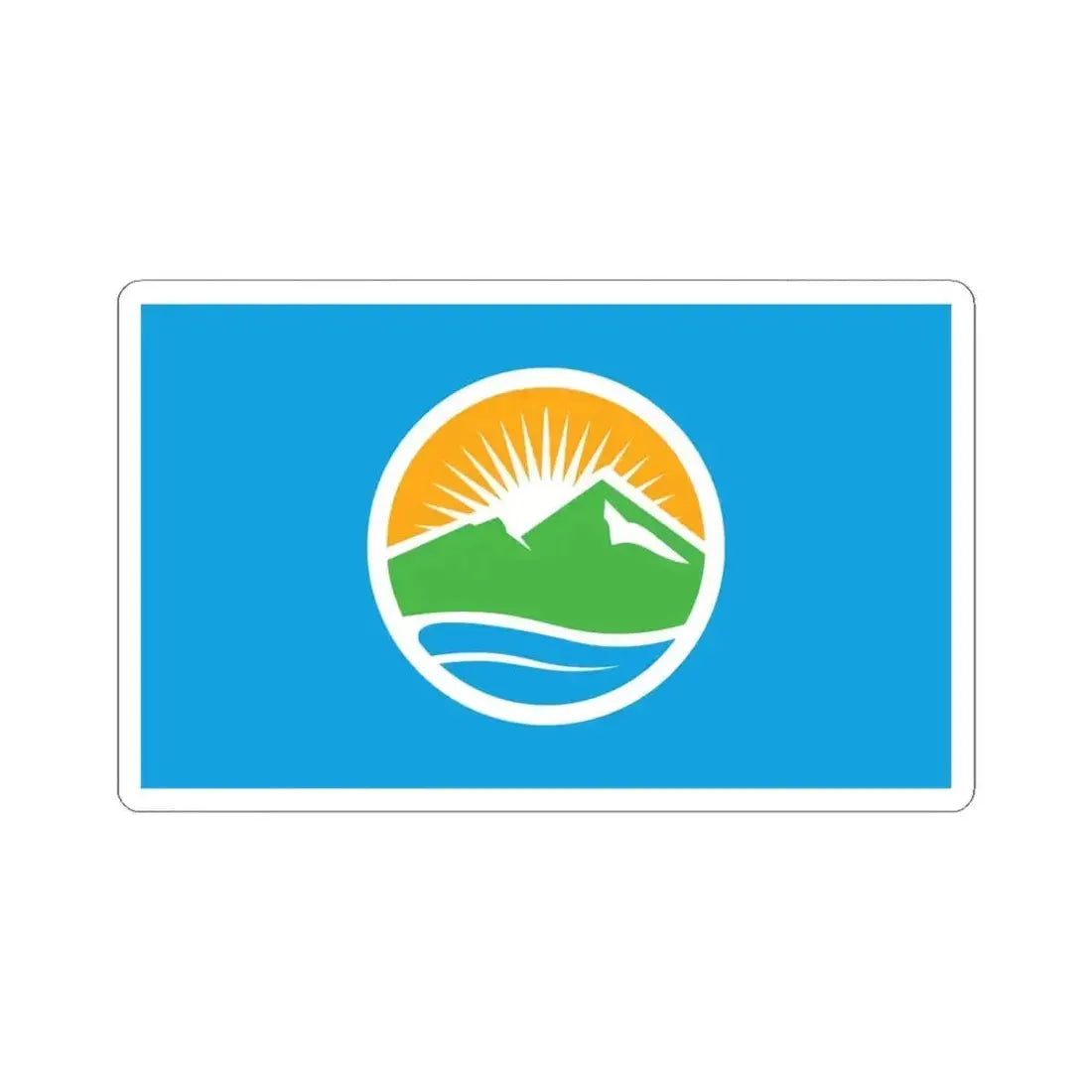 Flag of Provo Utah 2015 (United States) STICKER Vinyl Kiss-Cut Decal 6 Inch White - The Sticker Space