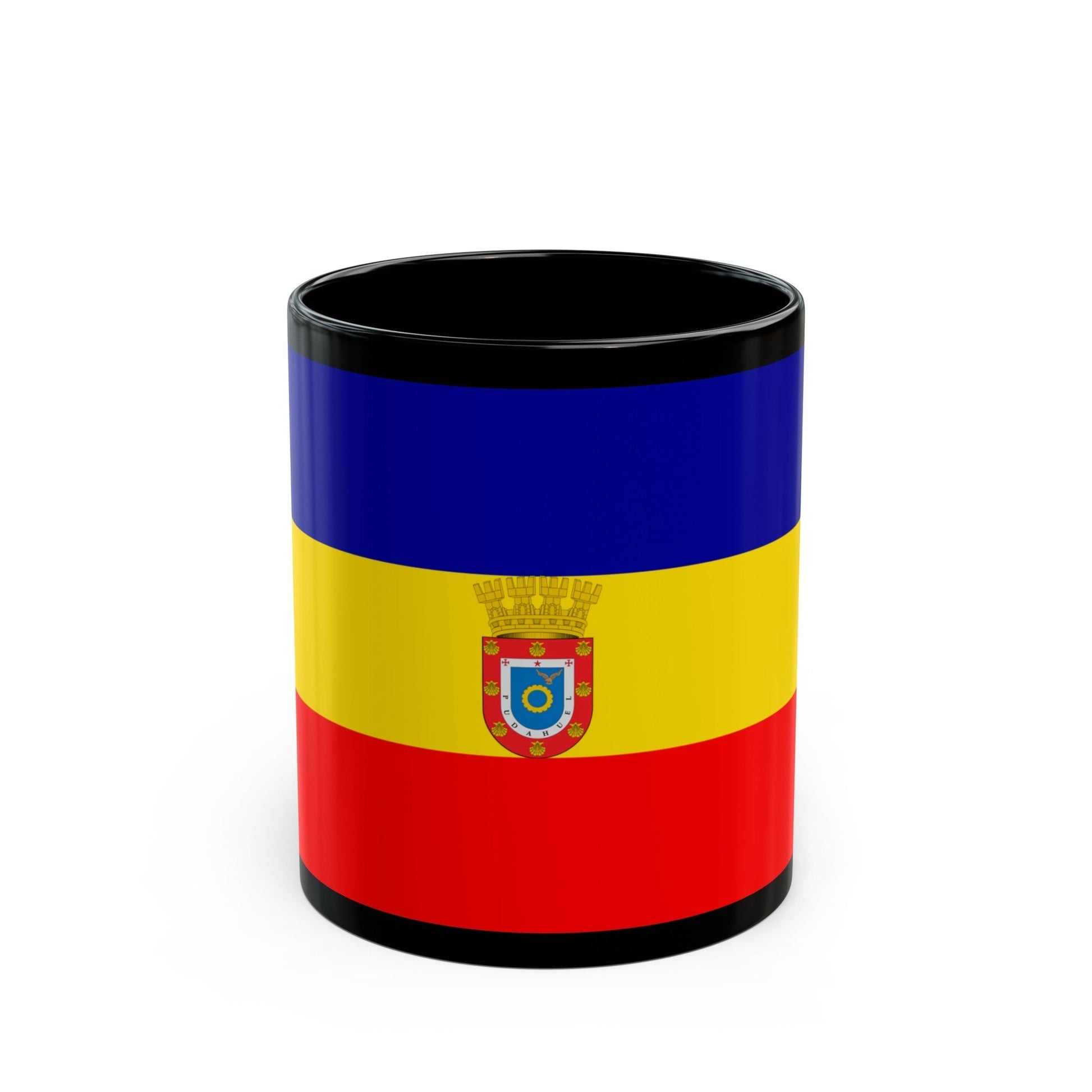 Flag of Pudahuel Chile - Black Coffee Mug-11oz-The Sticker Space