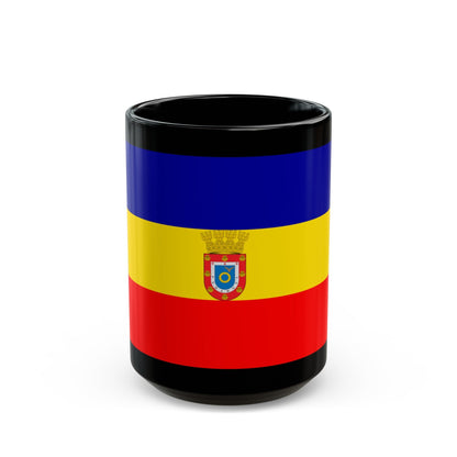 Flag of Pudahuel Chile - Black Coffee Mug-15oz-The Sticker Space