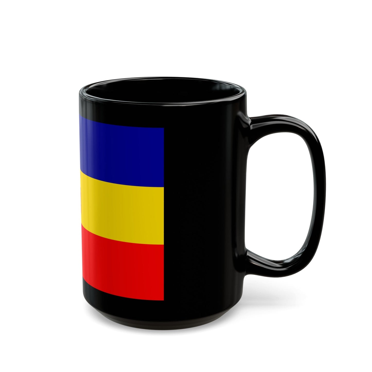 Flag of Pudahuel Chile - Black Coffee Mug-The Sticker Space