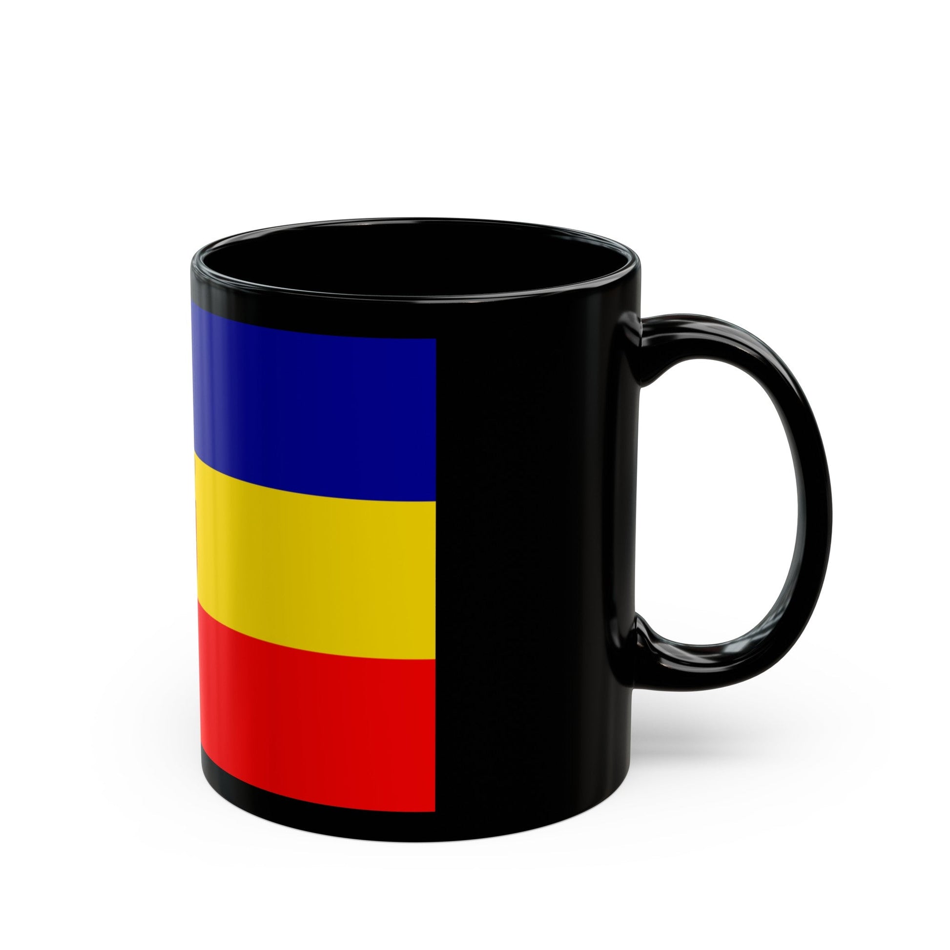 Flag of Pudahuel Chile - Black Coffee Mug-The Sticker Space