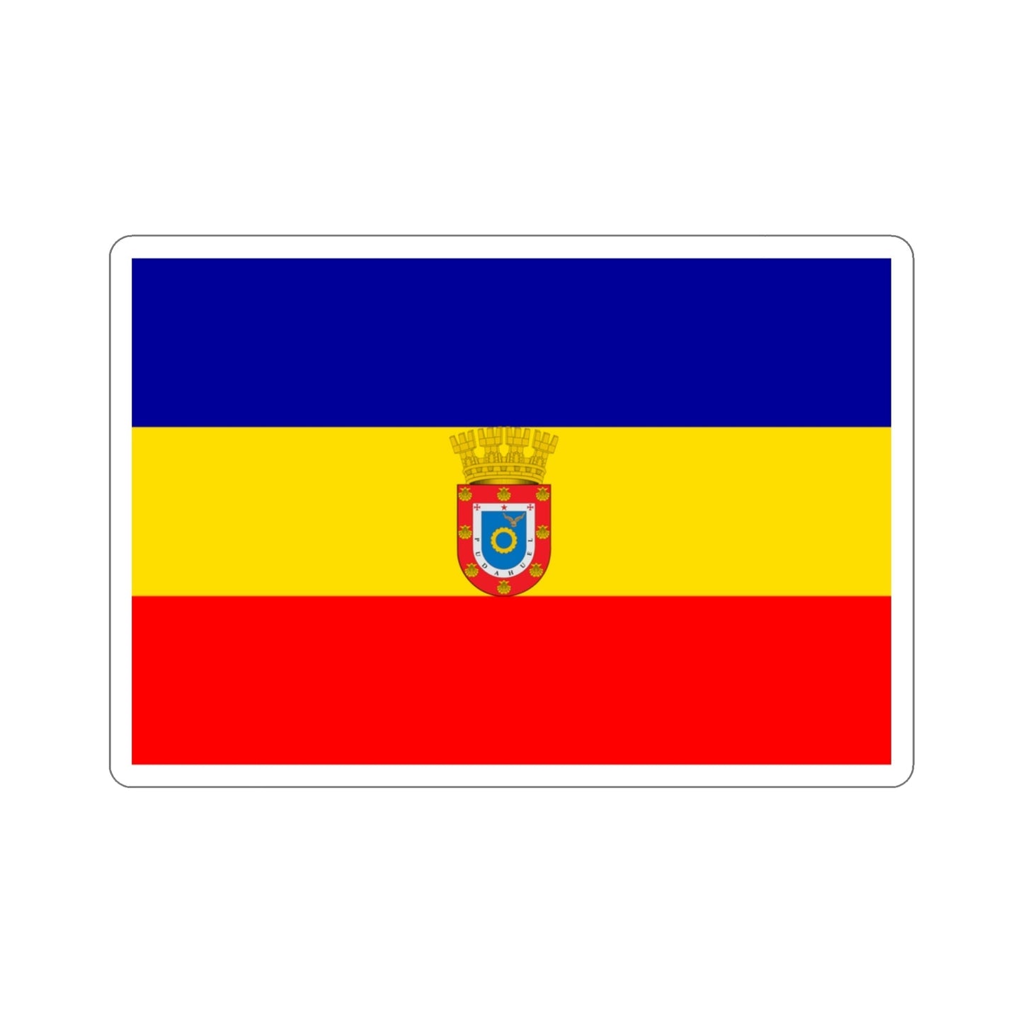 Flag of Pudahuel Chile STICKER Vinyl Die-Cut Decal-3 Inch-The Sticker Space