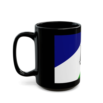 Flag of Puerto Montt Chile - Black Coffee Mug-The Sticker Space