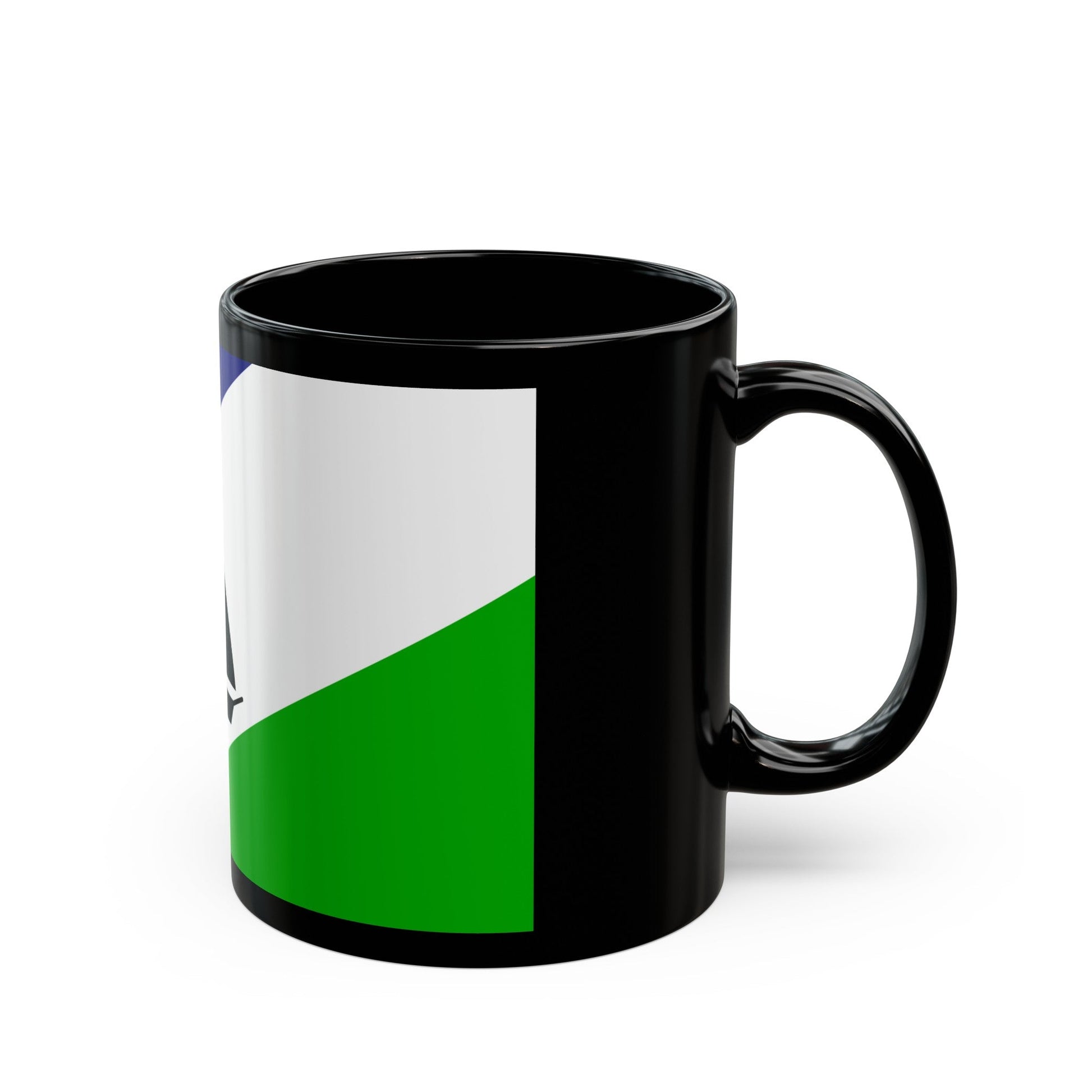 Flag of Puerto Montt Chile - Black Coffee Mug-The Sticker Space