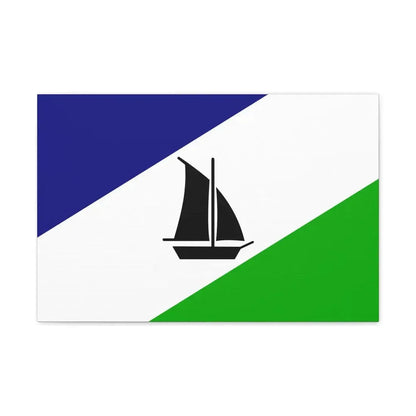 Flag of Puerto Montt Chile - Canvas Wall Art 24″ x 16″ 1.25" - The Sticker Space
