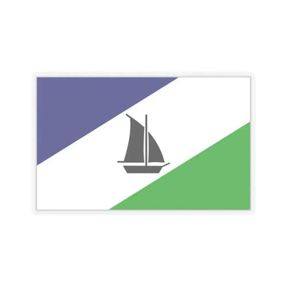 Flag of Puerto Montt Chile - STICKER Vinyl Kiss-Cut Decal 3 Inch Transparent - The Sticker Space