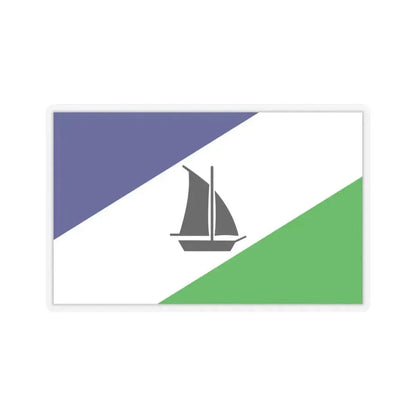 Flag of Puerto Montt Chile - STICKER Vinyl Kiss-Cut Decal 4 Inch Transparent - The Sticker Space