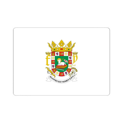 Flag of Puerto Rico Governor (United States) STICKER Vinyl Kiss-Cut Decal 3 Inch White - The Sticker Space