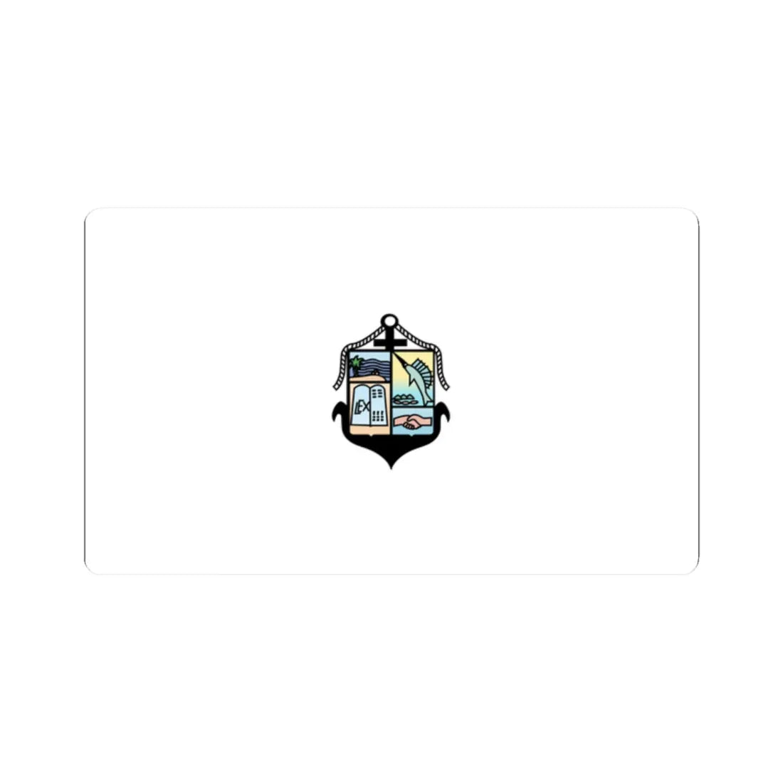 Flag of Puerto Vallarta Mexico (Mexico) STICKER Vinyl Kiss-Cut Decal 2 Inch White - The Sticker Space