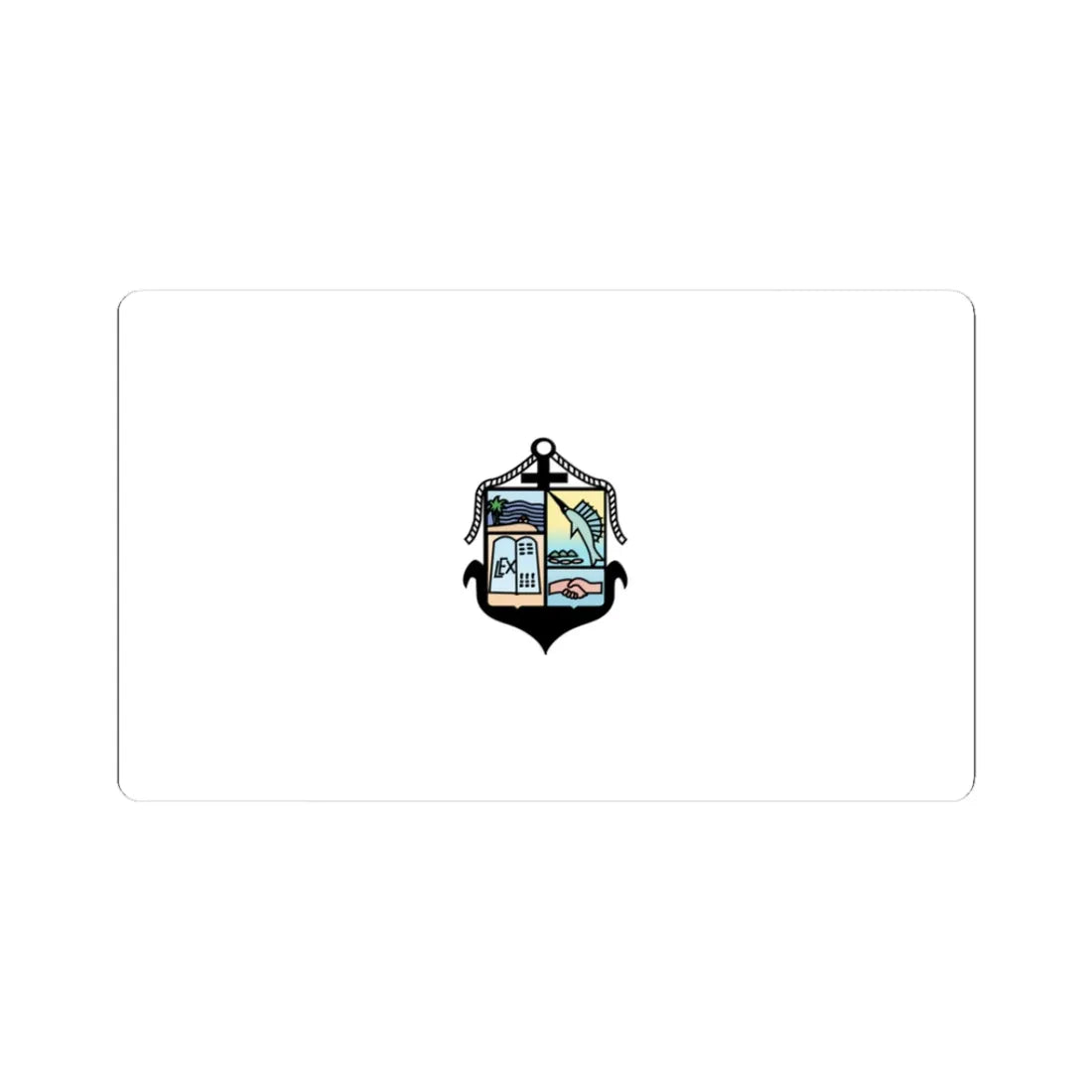 Flag of Puerto Vallarta Mexico (Mexico) STICKER Vinyl Kiss-Cut Decal 3 Inch White - The Sticker Space