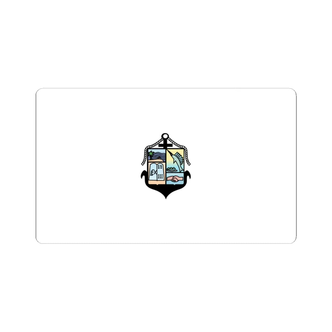 Flag of Puerto Vallarta Mexico (Mexico) STICKER Vinyl Kiss-Cut Decal 6 Inch White - The Sticker Space