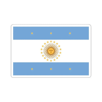 Flag of Pueyrredon (Argentina) STICKER Vinyl Kiss-Cut Decal 6 Inch White - The Sticker Space