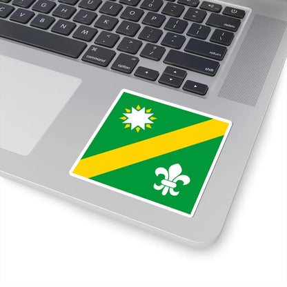 Flag of Pukhova (Ukraine) STICKER Vinyl Kiss-Cut Decal - The Sticker Space