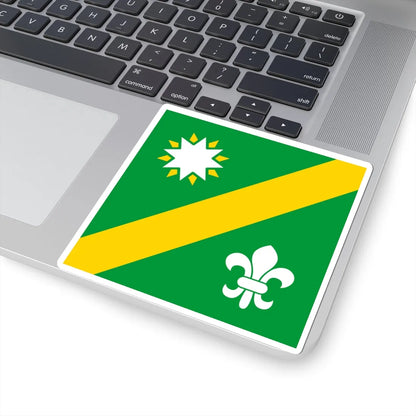 Flag of Pukhova (Ukraine) STICKER Vinyl Kiss-Cut Decal - The Sticker Space