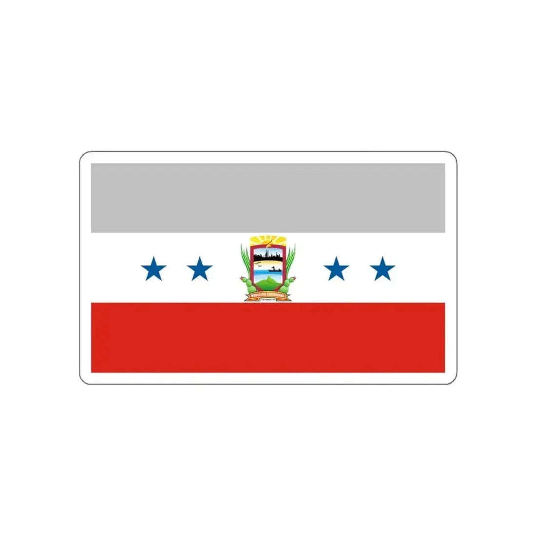 Flag of Punto Fijo Venezuela STICKER Vinyl Die-Cut Decal 4 Inch - The Sticker Space