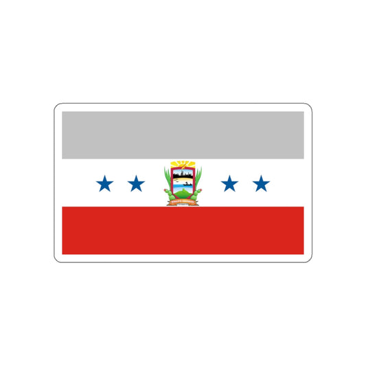 Flag of Punto Fijo Venezuela STICKER Vinyl Die-Cut Decal-White-The Sticker Space