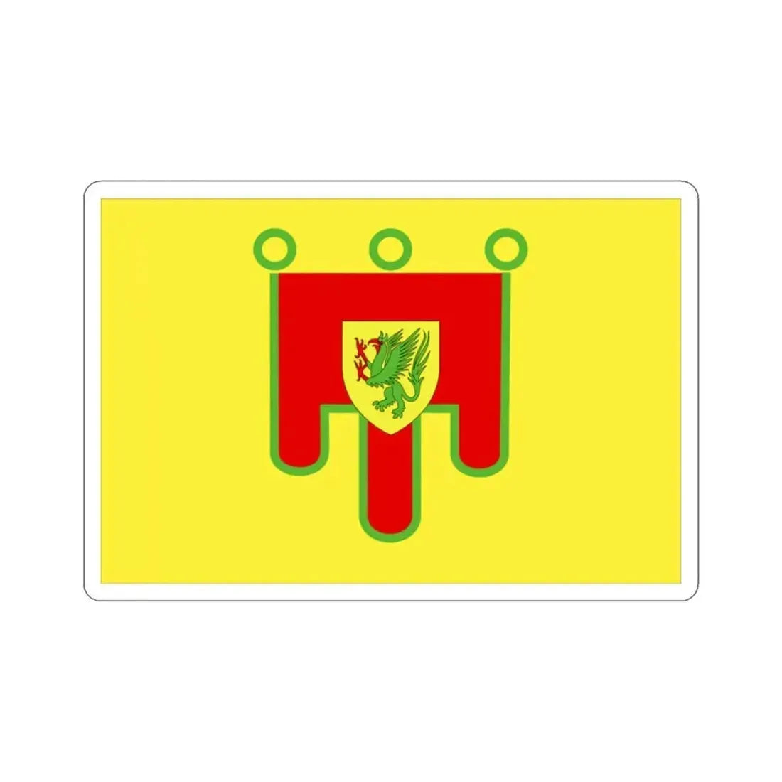 Flag of Puy de Dôme France 2 STICKER Vinyl Die-Cut Decal 2 Inch - The Sticker Space