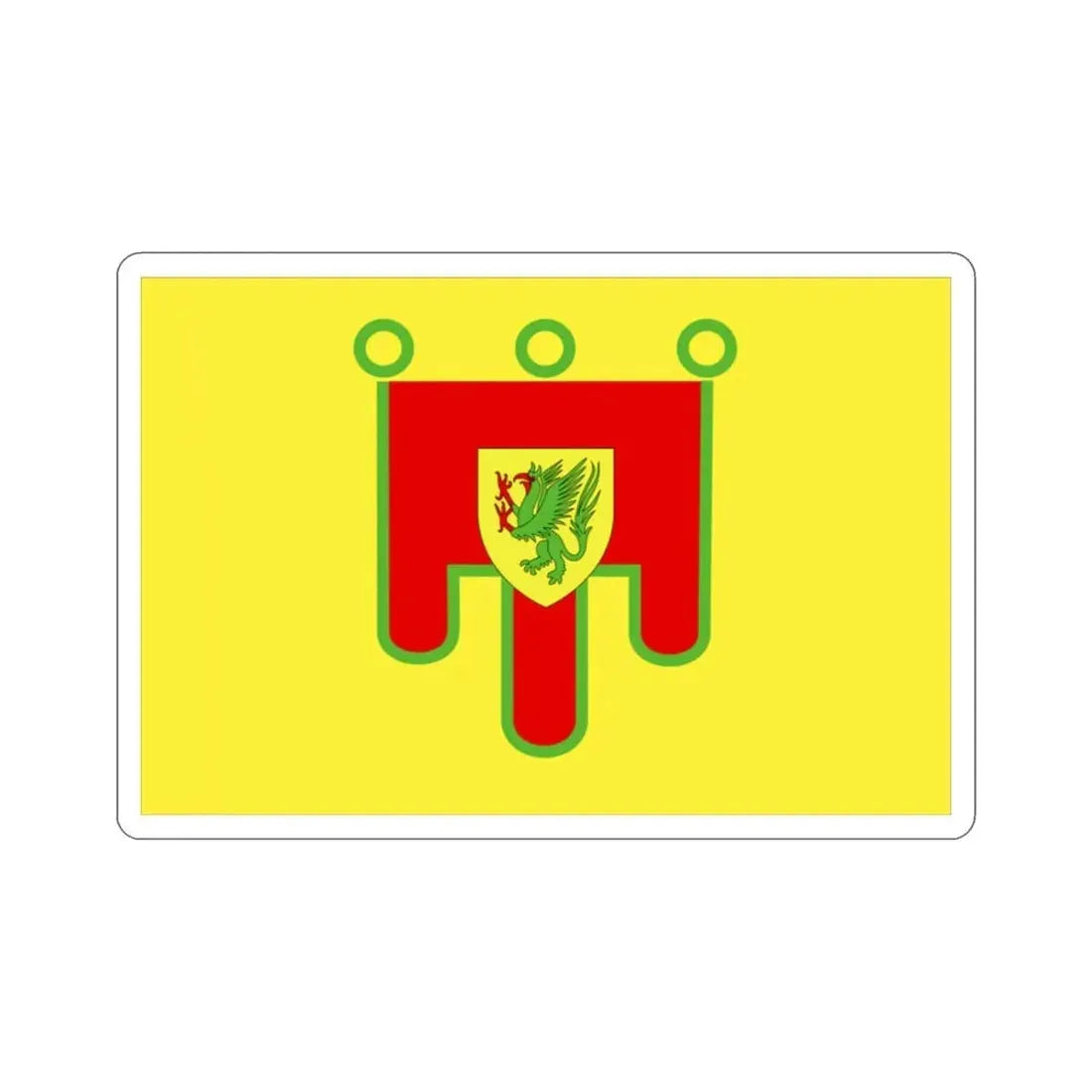 Flag of Puy de Dôme France 2 STICKER Vinyl Die-Cut Decal 2 Inch - The Sticker Space