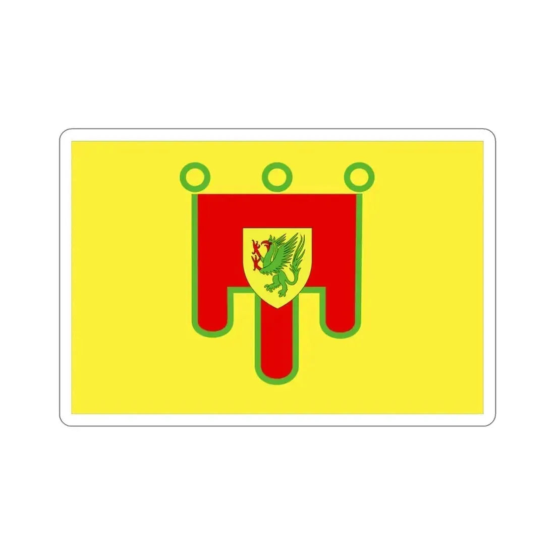 Flag of Puy de Dôme France 2 STICKER Vinyl Die-Cut Decal 3 Inch - The Sticker Space