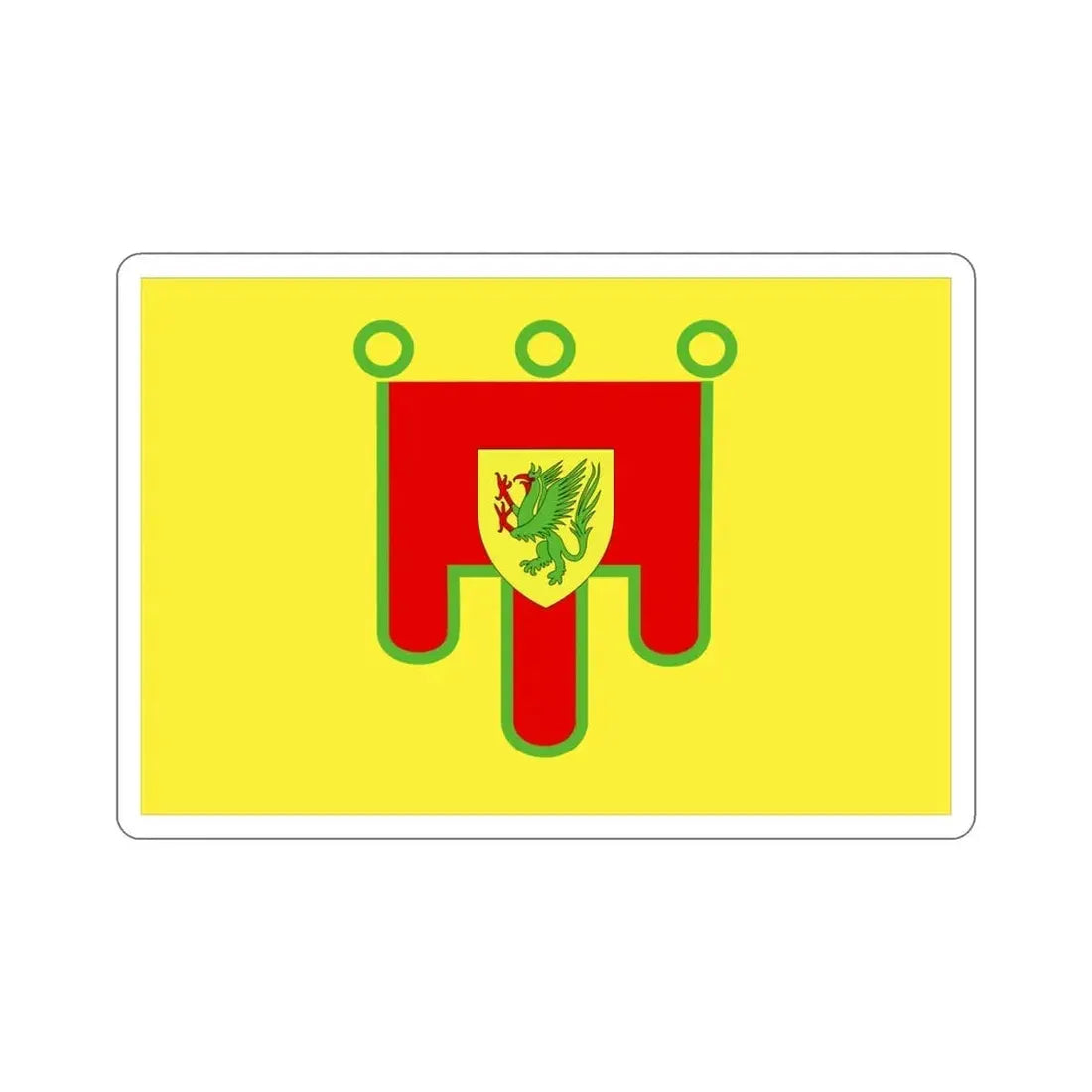 Flag of Puy de Dôme France 2 STICKER Vinyl Die-Cut Decal 4 Inch - The Sticker Space