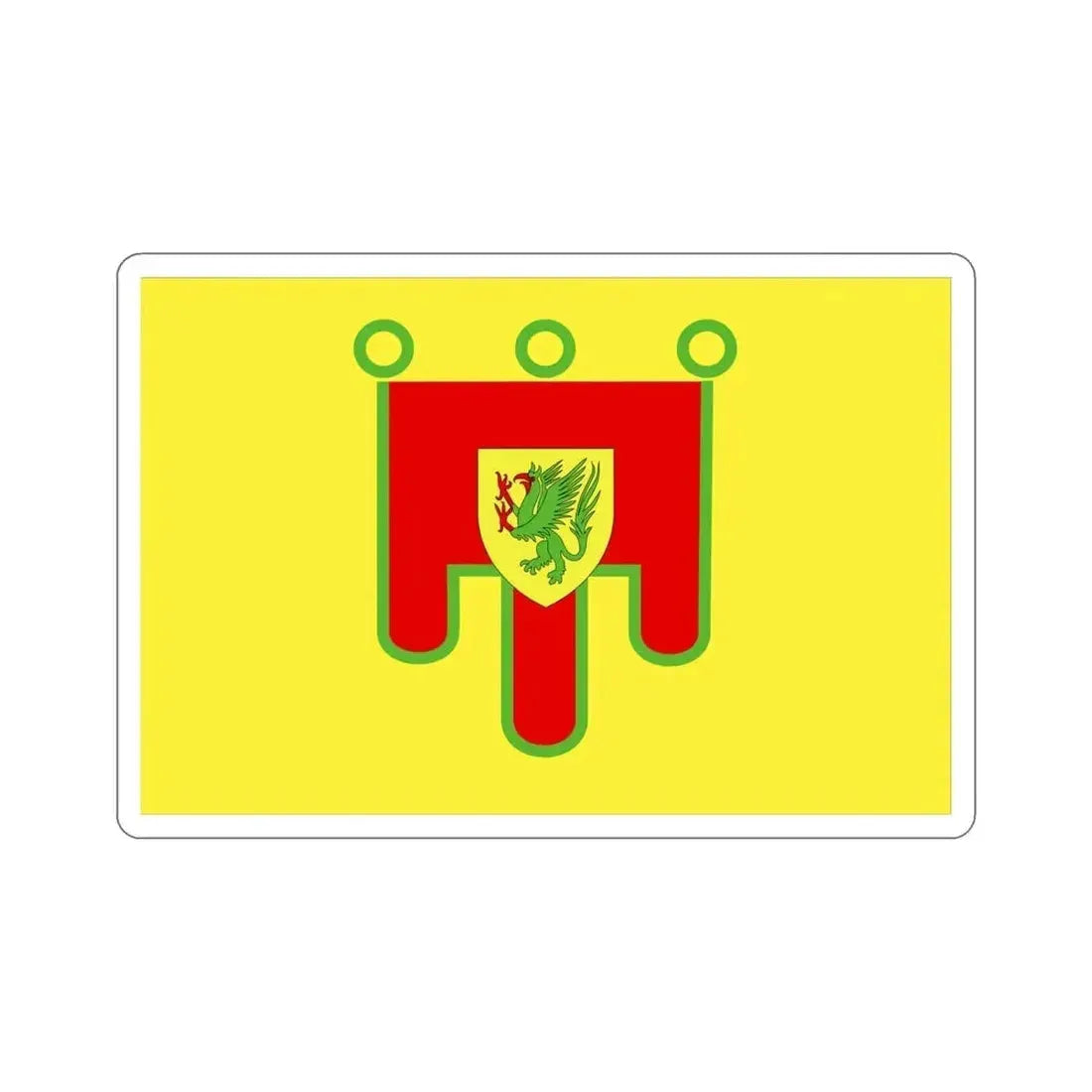 Flag of Puy de Dôme France 2 STICKER Vinyl Die-Cut Decal - The Sticker Space