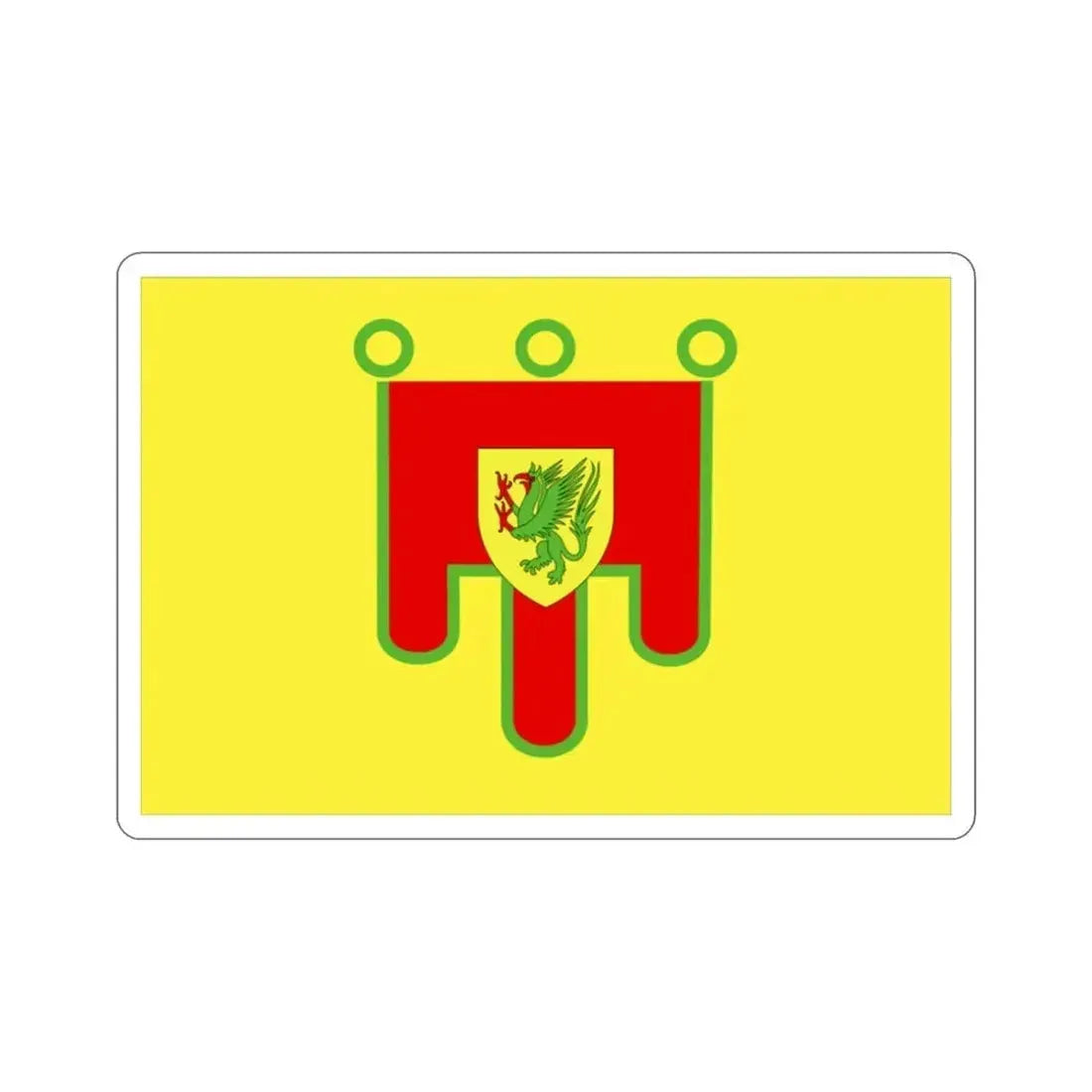 Flag of Puy de Dôme France 2 STICKER Vinyl Die-Cut Decal - The Sticker Space