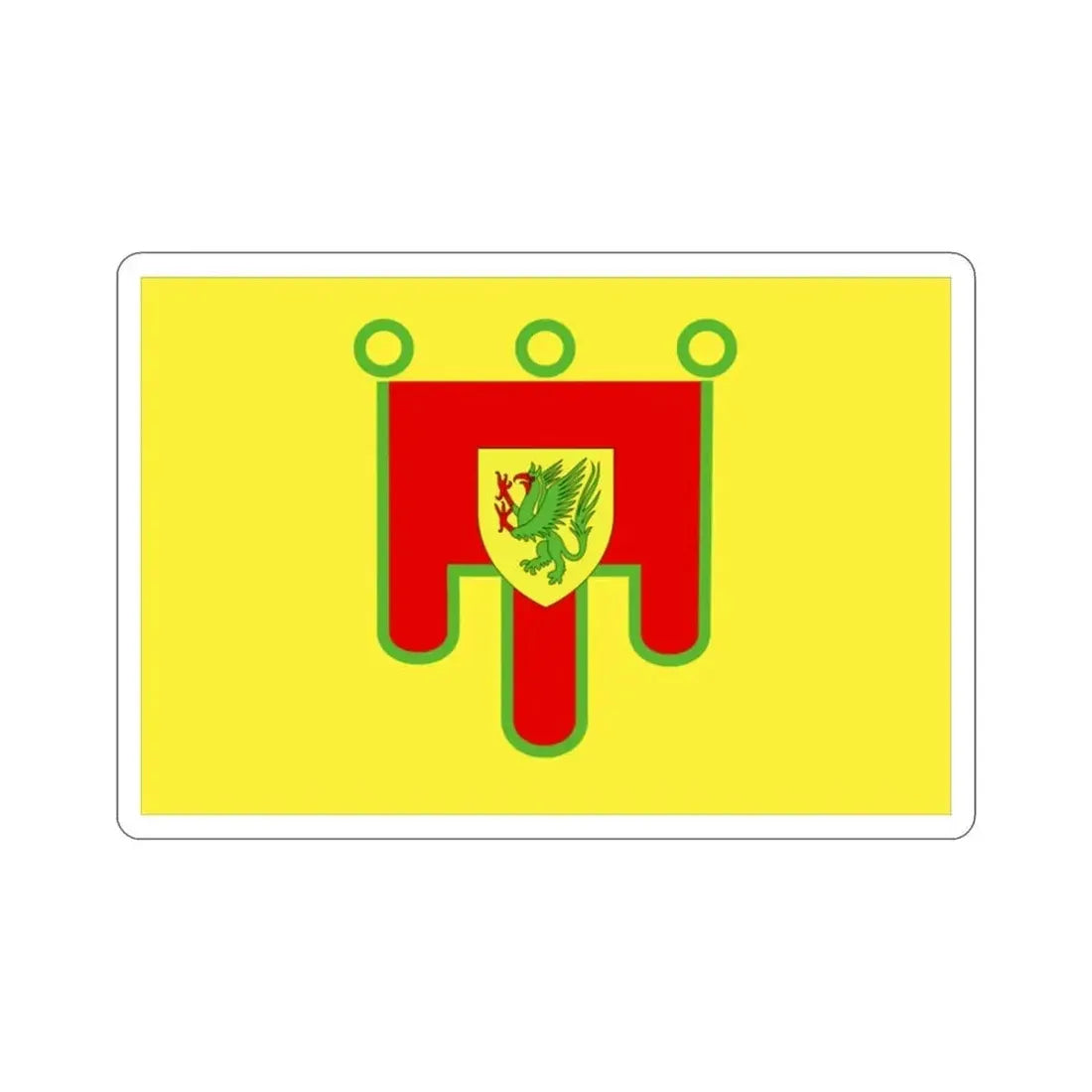 Flag of Puy de Dôme France 2 STICKER Vinyl Die-Cut Decal - The Sticker Space