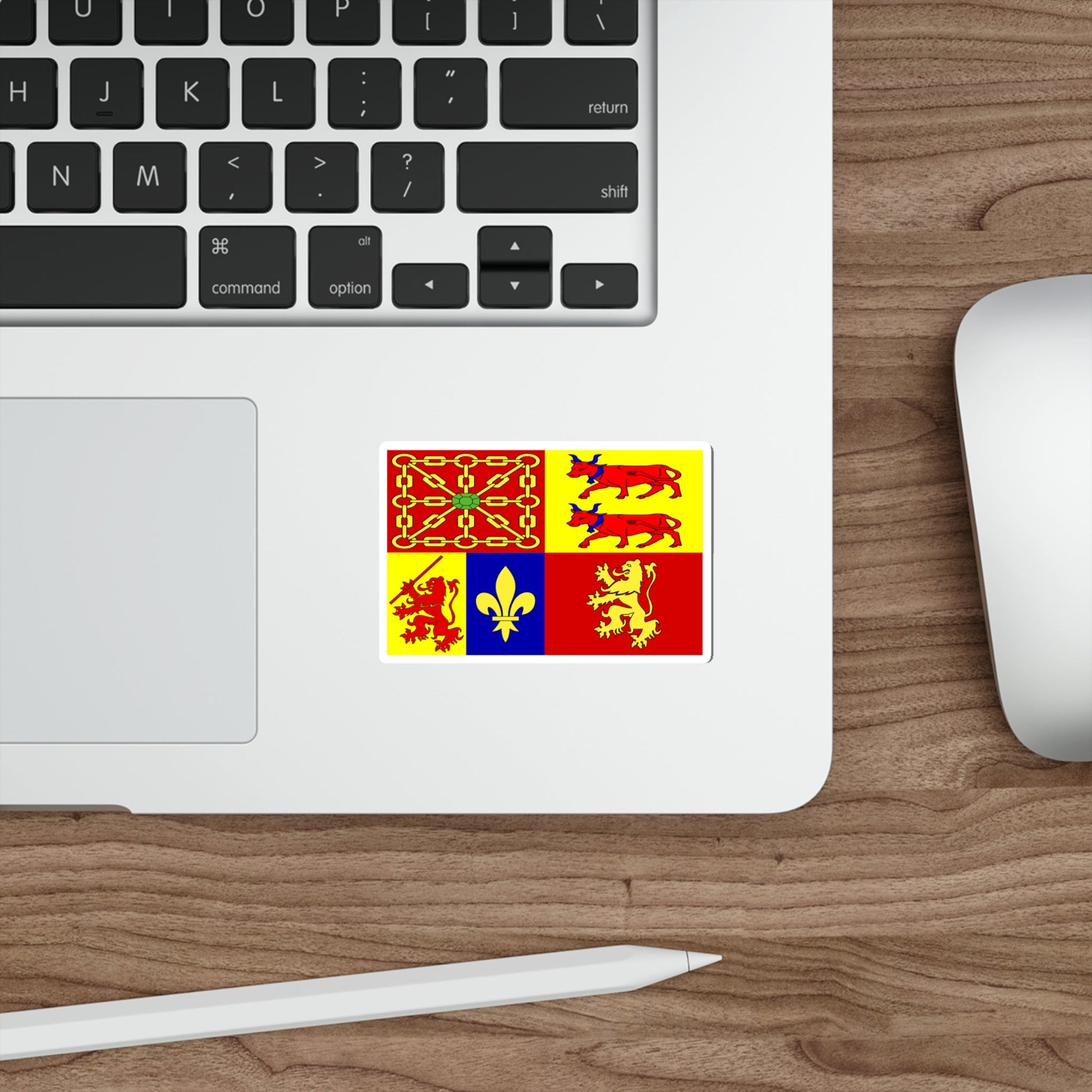 Flag of Pyrénées Atlantiques France STICKER Vinyl Die-Cut Decal-The Sticker Space