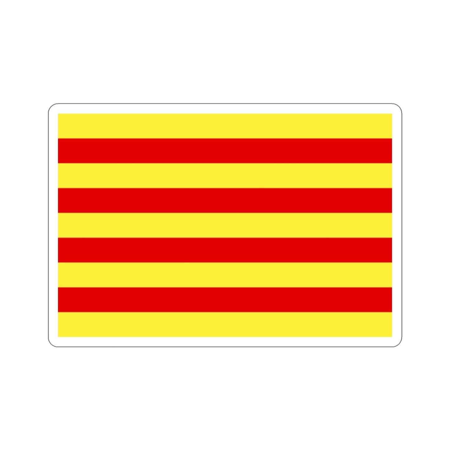 Flag of Pyrénées Orientales France 2 STICKER Vinyl Die-Cut Decal-2 Inch-The Sticker Space